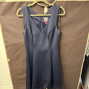 Vince Camuto Navy Sleeveless Dress